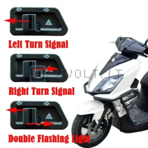 Pulsante Interruttore Frecce Doppio Flash 3 PIN per Moto