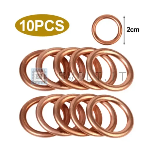 10pz Guarnizione in Rame Tappo Scarico Coppa Olio Audi VW