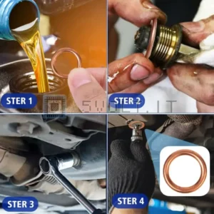 10pz Guarnizione in Rame Tappo Scarico Coppa Olio Audi VW