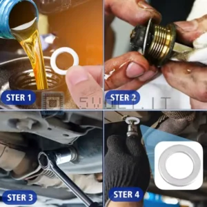 10pz Guarnizione in Alluminio 14mm Tappo Scarico Coppa Olio