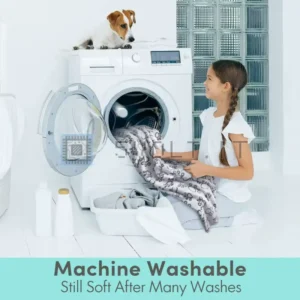 Coperta Morbida per Cani Gatti Zampa Grigia Lavabile Calda