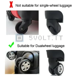 8pz Gomme per Valigie di Ricambio Rulli Bagagli Silenziosi