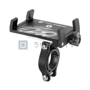 Supporto Telefono 360 in Alluminio MTB Nero Manubrio Moto