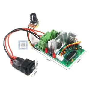 Regolatore PWM Velocità Motore CC 10-30V 120W Inversione