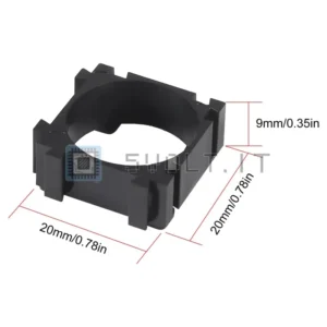 50pz Lotto Supporti per Batterie Litio 18650 in Plastica
