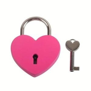 Lucchetto Per Bagagli A Forma Di Cuore Con Chiave rosa amore armadietto