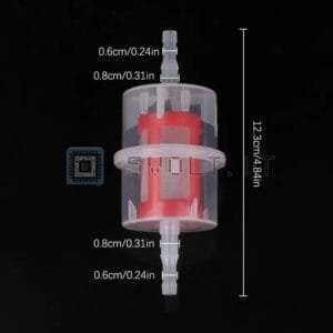 Filtro Carburante Universale Auto da 6 a 8mm per Tubi - immagine 2
