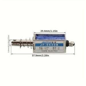 24V Tipo 0530B Elettromagnete A Telaio Aperto 10mm 5N Solenoide Lineare JF-0530B - immagine 3