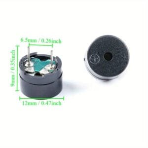 4 pezzi 12085 Buzzer passivo 12MM con resistenza 42R Mini buzzer 3V~12V - immagine 2