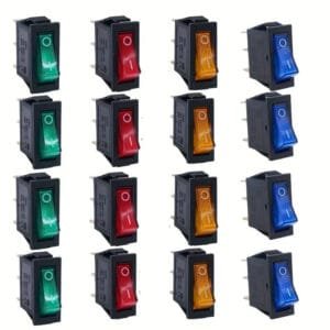 4 Interruttori Levetta Switch Toggle AC 250V 125V On/Off SPST 3 Pin 2 Posizioni