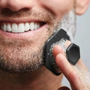 attrezzo pulizia profonda del viso e barba pettine massaggiante Scrubber uomo
