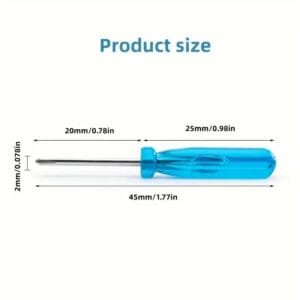 Set Di 10 Cacciaviti Mini Blu Strumento Riparazione A Croce Scanalata Da 2 Mm - immagine 3