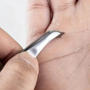 Pinzetta Professionale per Cuticole in Acciaio Inossidabile Manicure e Pedicure