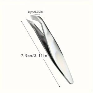Pinzetta Professionale per Cuticole in Acciaio Inossidabile Manicure e Pedicure - immagine 3
