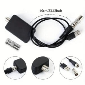 Rafforzatore Amplificatore di Segnale Digitale HD 30dB USB per Smart TV via Cavo - immagine 3