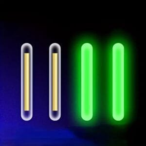 10 Pezzi bastoncini luminosi per la pesca notturna bastone fluorescenti 4,5mm