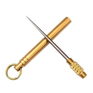 stuzzicadenti in titanio portatili acciaio inox combinati in ottone decorazione