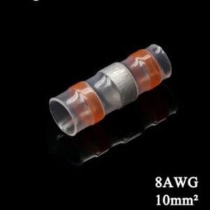 25 Connettori per cavi elettrici isolati termoretraibili 8awg 10mm
