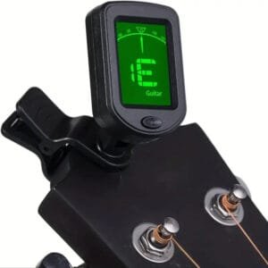 accordatore per chitarra con display digitale rotante a 360 gradi  10 plettri