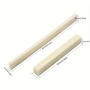 Sellette E Capotasto In Osso plastica Per Chitarra Acustica O Classica