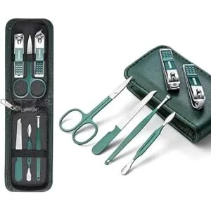 set cura delle unghie tagliaunghie a cucchiaio forbice estetista manicure
