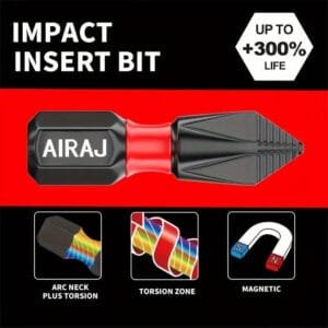 5 pezzi giraviti magnetici in acciaio a croce 25mm avvitatore punte