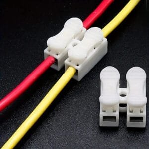 20 pezzi connettore terminale connettori push-type per lampada ecc 2 pin
