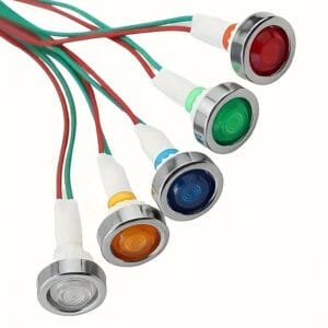 5PZ INDICATORE PANNELLO LUMINOSO A LED DC12V LUCI CRUSCOTTO DIREZIONALE