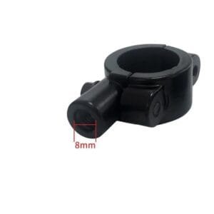 Supporto attacchi cavallotti morsetti manubrio 22mm per specchietti M8 1 pezzo - immagine 3