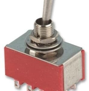 MTS-402 interruttore a levetta rosso 12 pin ON-ON deviatore da pannello - immagine 1