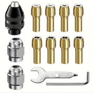 Set di 13 Mandrini Rotanti Kit Adattatori per Trapano con Attacco da 0.8-3mm