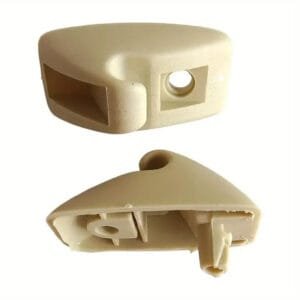 2 Clip parasole beige Sunvisor Hook Clips per VW Jetta MK1, MK2, Golf GTI,