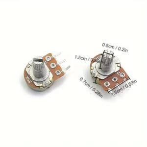 10 Pezzi 15MM 3Pin WH148 Kit Di Potenziometro B1K/10K/20K/50K/100K 1M Audio - immagine 3