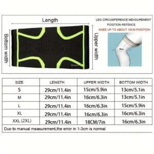Tutore di compressione di supporto per ginocchio artrite da corsa ginocchiere - immagine 3