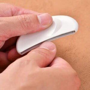 Lima per unghie professionale unghie curva a mezzaluna in acciaio inossidabile