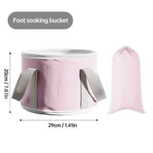 Vasca da Bagno Pieghevole Portatile per Piedi Isolato Polpacci - immagine 3