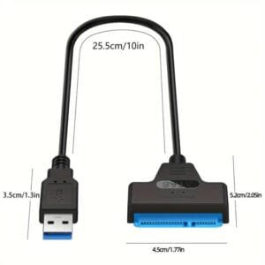Cavo AdattatoreSATA A USB3.0 III ad Alta Velocità per HDD/SSD per UASP - immagine 3