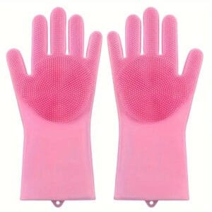 Guanti spazzola in silicone per lavare i piatti Impermeabili cucina piatti