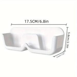 porta occhiali montabile a parete espositore muro bianco - immagine 3