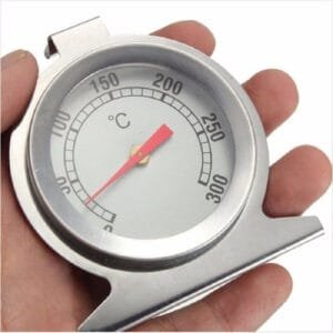 TERMOMETRO INDICATORE PER FORNO IN ACCIAIO INOX DA 0°- 300° ACCIAIO