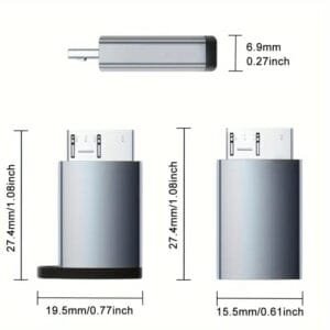 Adattatore USB C 3.0 per auto nero 5-10W per hard disk dati dischi - immagine 4