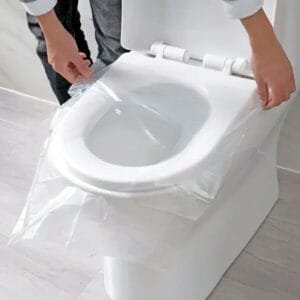 15pz Tappetino Igienico per WC Monouso Sedile in Busta