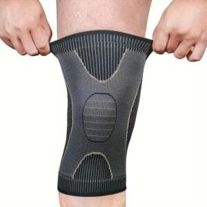 2 pezzi Fascia di Protezione per Gambe ginocchio per Sport Supporto