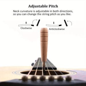 Chiave Esagonale di Sintonia per Chitarra Acustica Metallo e Legno - immagine 3