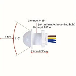 Sensore di Movimento PIR Smart 220V Luce Auto On/Off Sensore Infrarossi casa - immagine 3