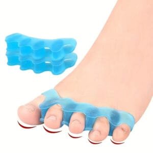 SET 2 SEPARATORI DISTANZIATORI DITA DEI PIEDI IN GEL SILICONE CORRETTORE DITA