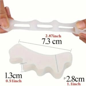 SET 2 SEPARATORI DISTANZIATORI DITA DEI PIEDI IN GEL SILICONE CORRETTORE DITA - immagine 3