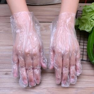 100pz Guanti Monouso in TPE Impermeabili Cucina Polietilene igiene