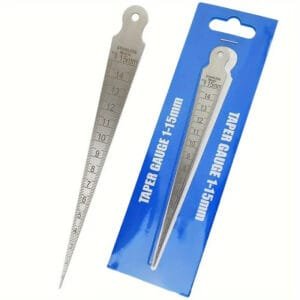Calibro a Cuneo Acciaio Inossidabile con Doppia Scala Metrica 1-15mm Saldatura