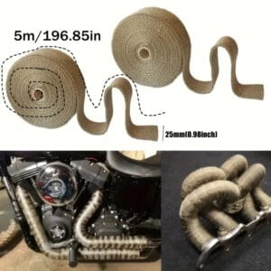 nastro termico alluminio 5 metri resistente al calore rumore auto moto motore - immagine 3